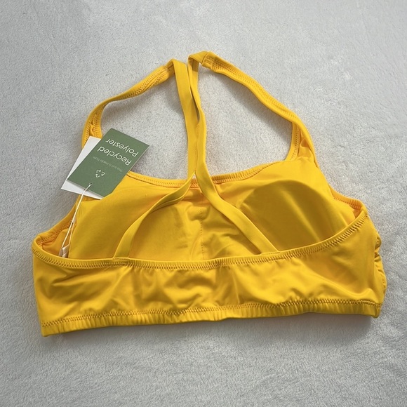NWT Andie Swim Yellow L The Marina Top SUNB Racerback Swimsuit Top - Picture 4 of 11